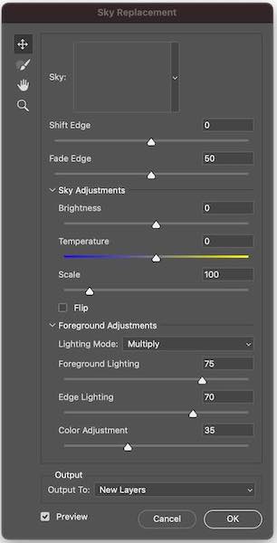 Sky Replacement Tool